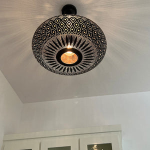 Moroccan brass pendant light